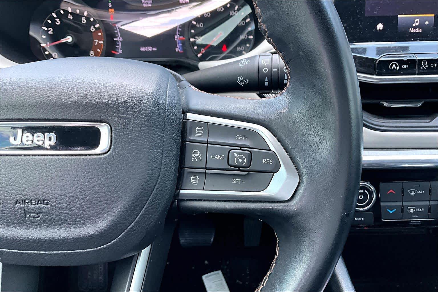 2022 Jeep Compass Limited Bright White Clearcoat at Tomball Chrysler Dodge Jeep Ram