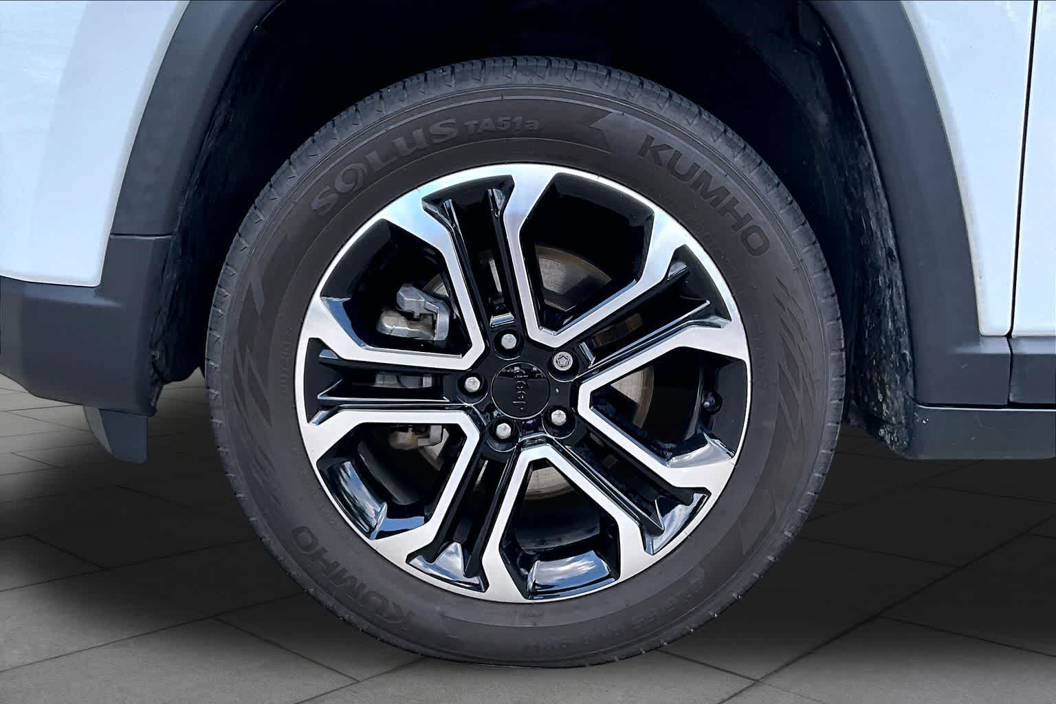 2022 Jeep Compass Limited Bright White Clearcoat at Tomball Chrysler Dodge Jeep Ram