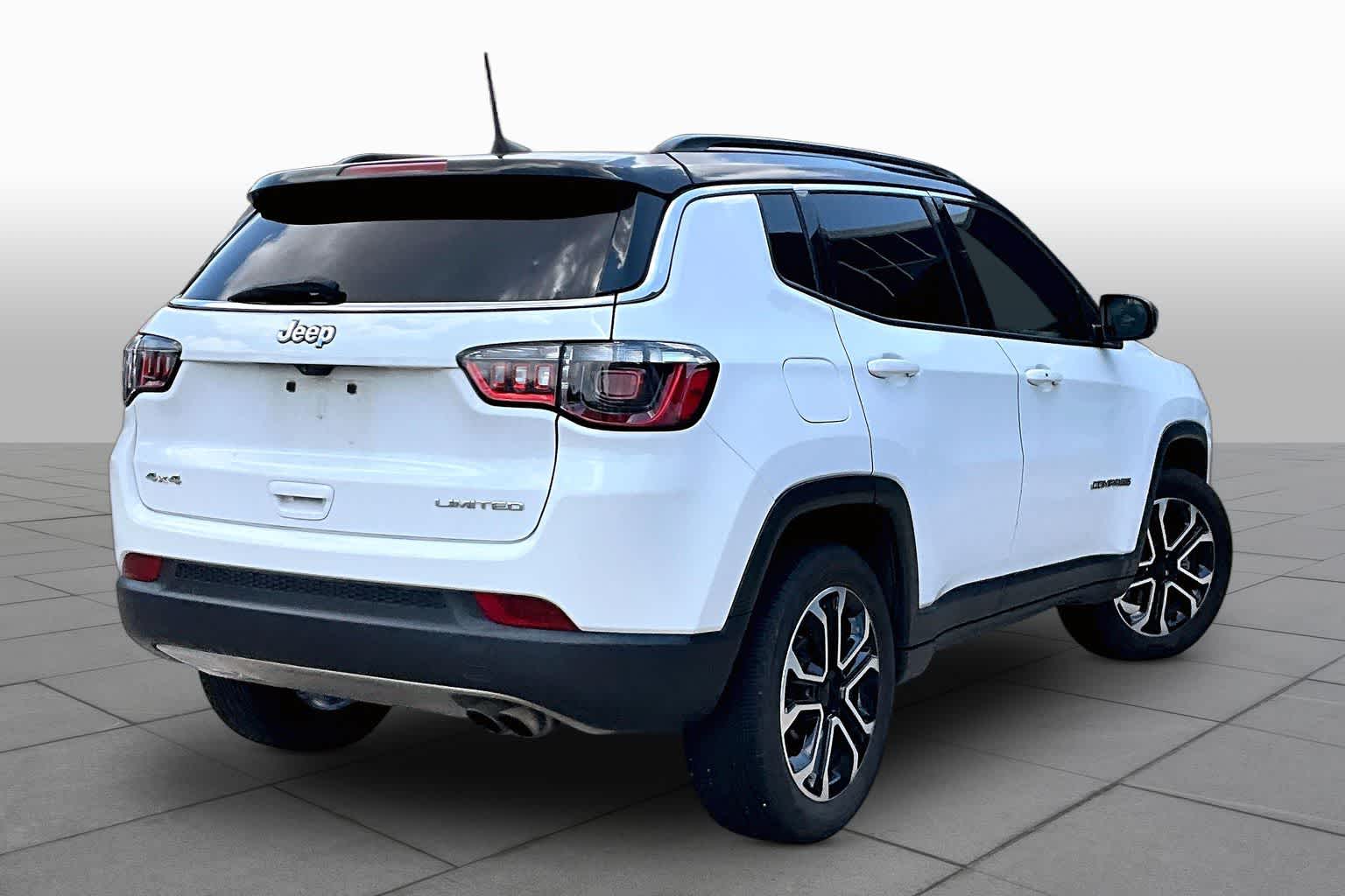 2022 Jeep Compass Limited Bright White Clearcoat at Tomball Chrysler Dodge Jeep Ram