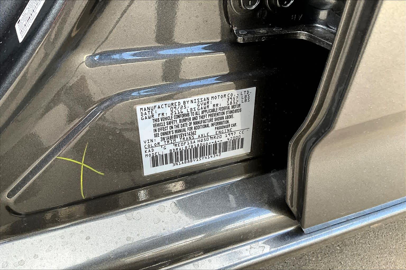 2025 Nissan Sentra S Gun Metallic at Tomball Chrysler Dodge Jeep Ram