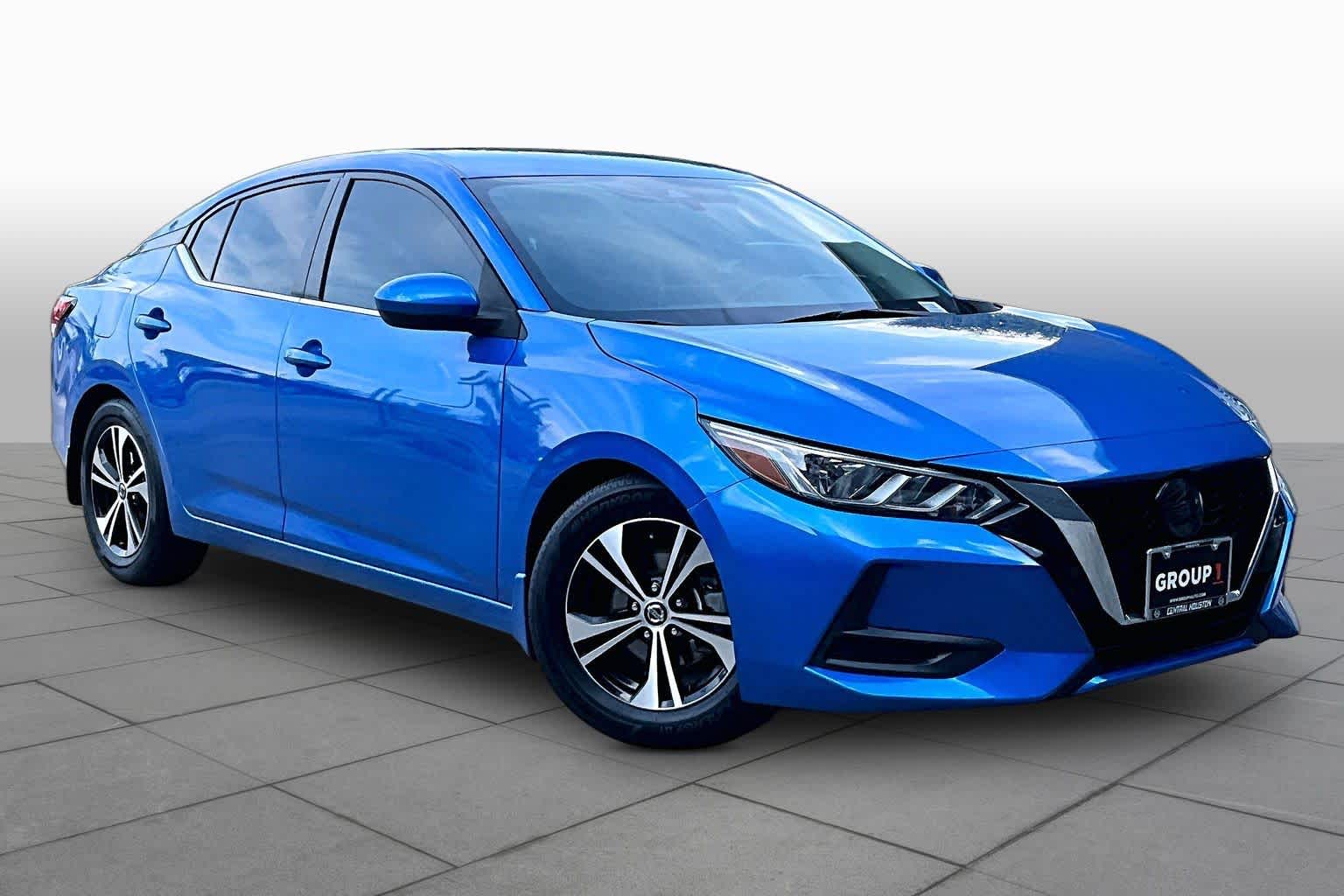 2021 Nissan Sentra SV Electric Blue Metallic at HGreg Houston