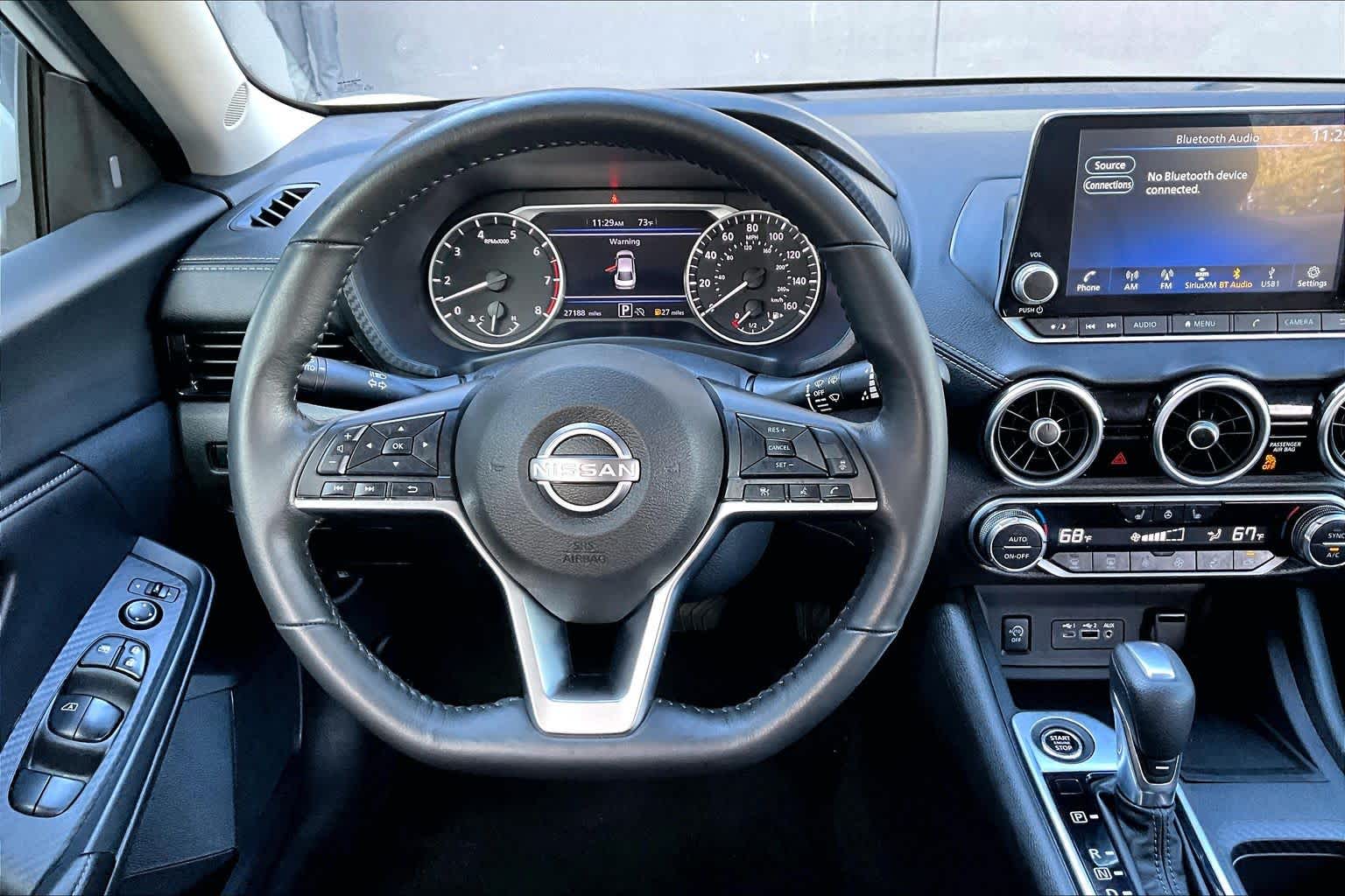 2024 Nissan Sentra SV Aspen White Tricoat at AutoNation Chrysler Jeep Dodge Ram Spring