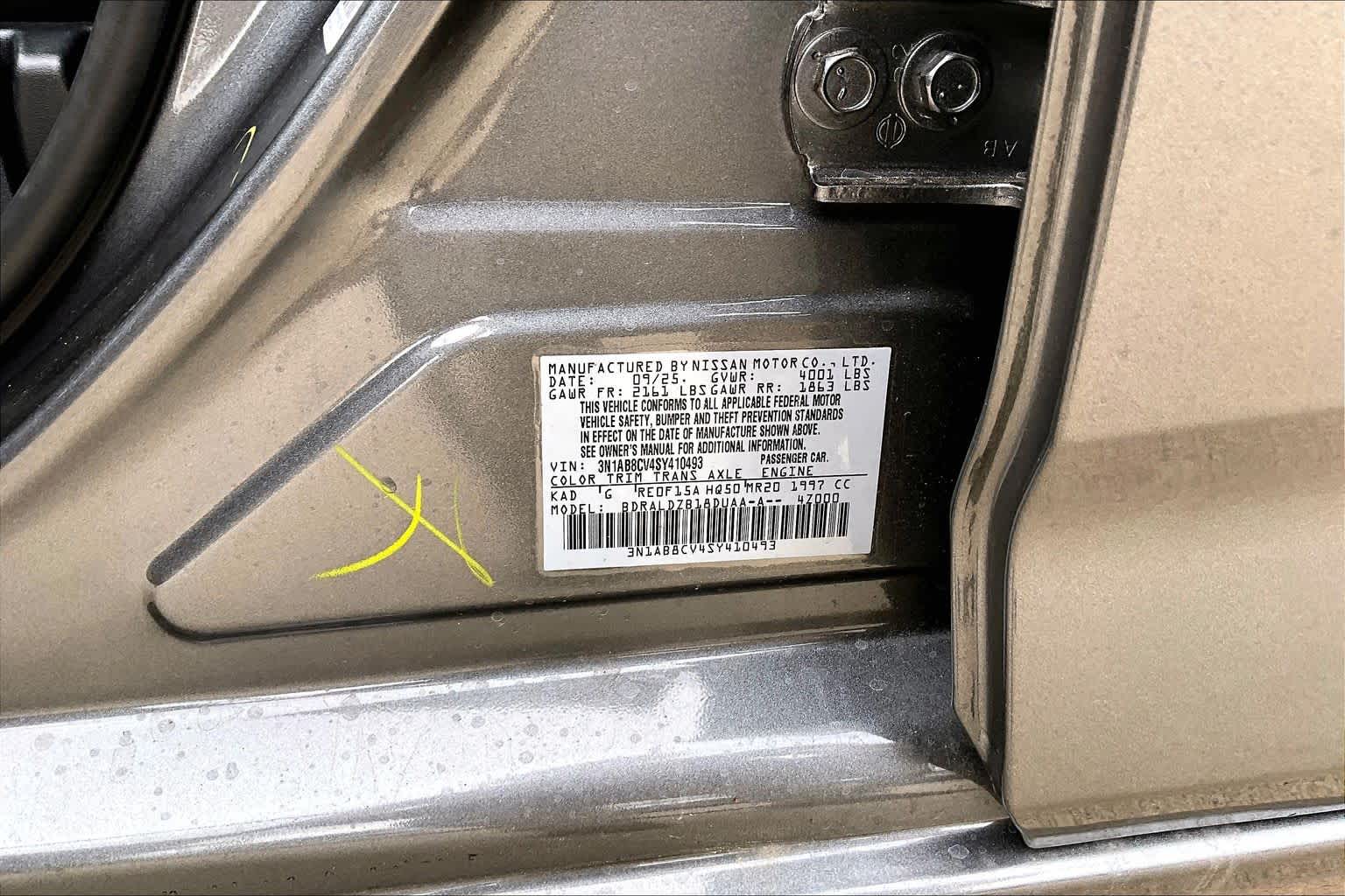 2025 Nissan Sentra SV Gun Metallic at Sterling McCall Nissan