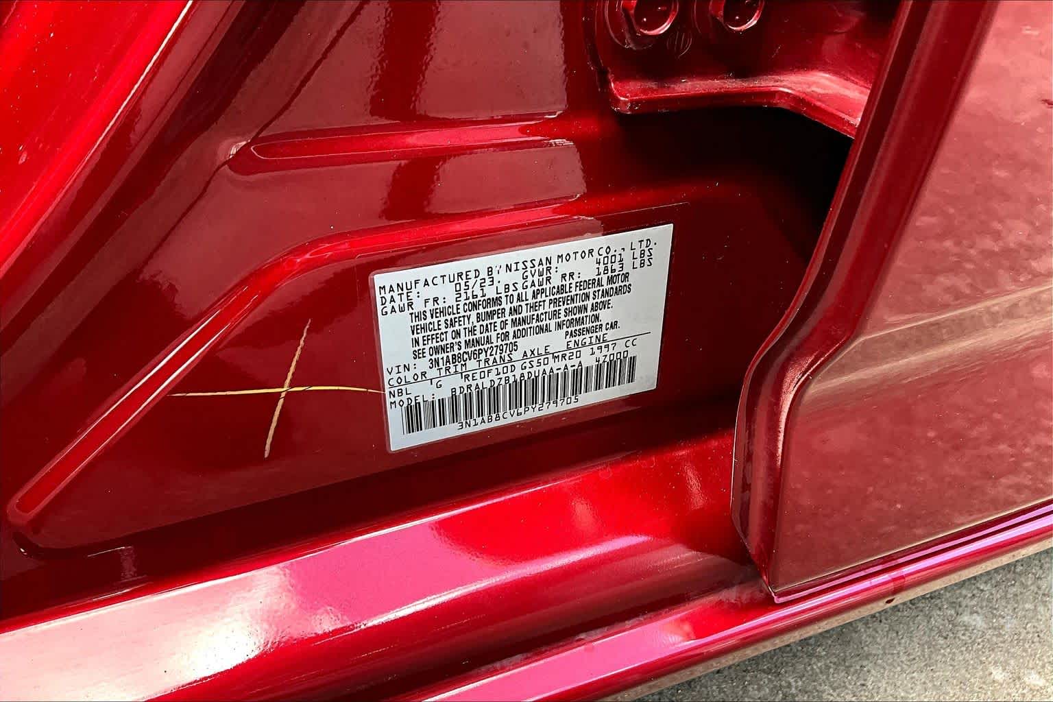 2023 Nissan Sentra SV Scarlet Ember Tintcoat at Sterling McCall Nissan
