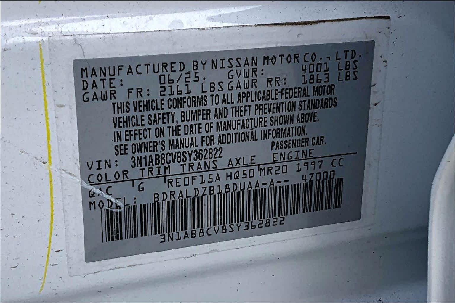 2025 Nissan Sentra SV Aspen White Tricoat at Sterling McCall Nissan