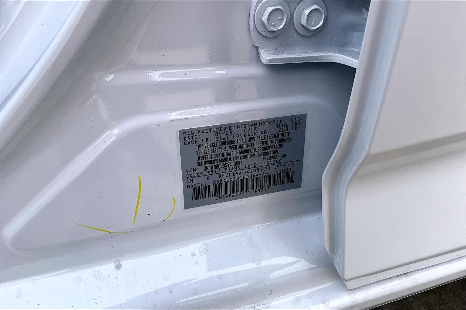 2025 Nissan Sentra SV Fresh Powder at Sterling McCall Nissan