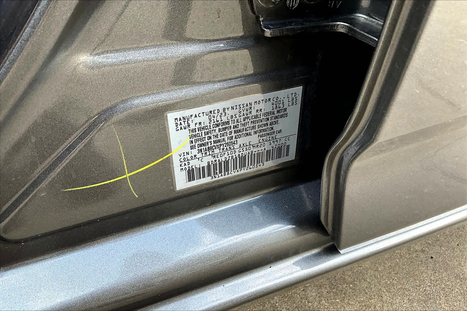 2023 Nissan Sentra SV Gun Metallic at Sterling McCall Nissan