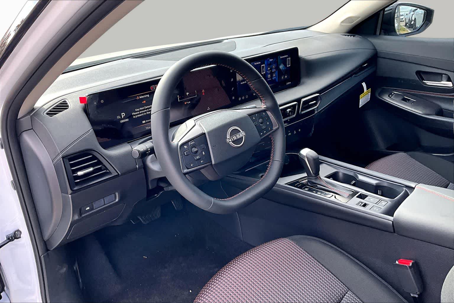 2026 Nissan Sentra SR Aspen White Tricoat/Super Black at Sterling McCall Nissan