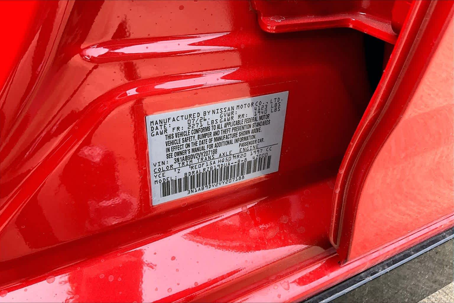 2027 Nissan Sentra SR Energetic Ember/Super Black at Sterling McCall Nissan