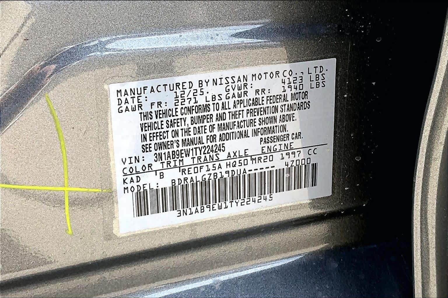 2026 Nissan Sentra SL Gun Metallic at Sterling McCall Nissan