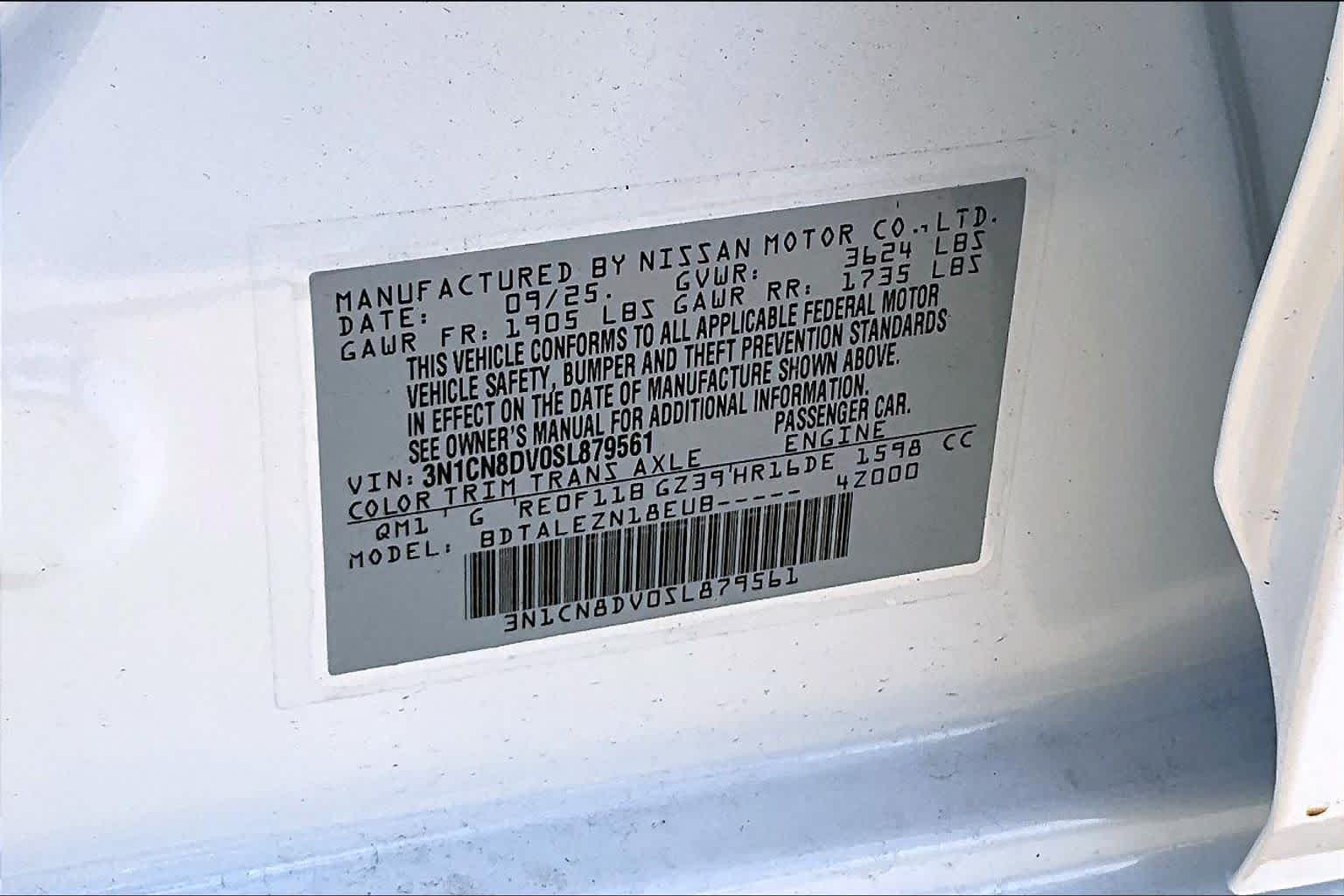 2025 Nissan Versa S Fresh Powder at HGreg Houston