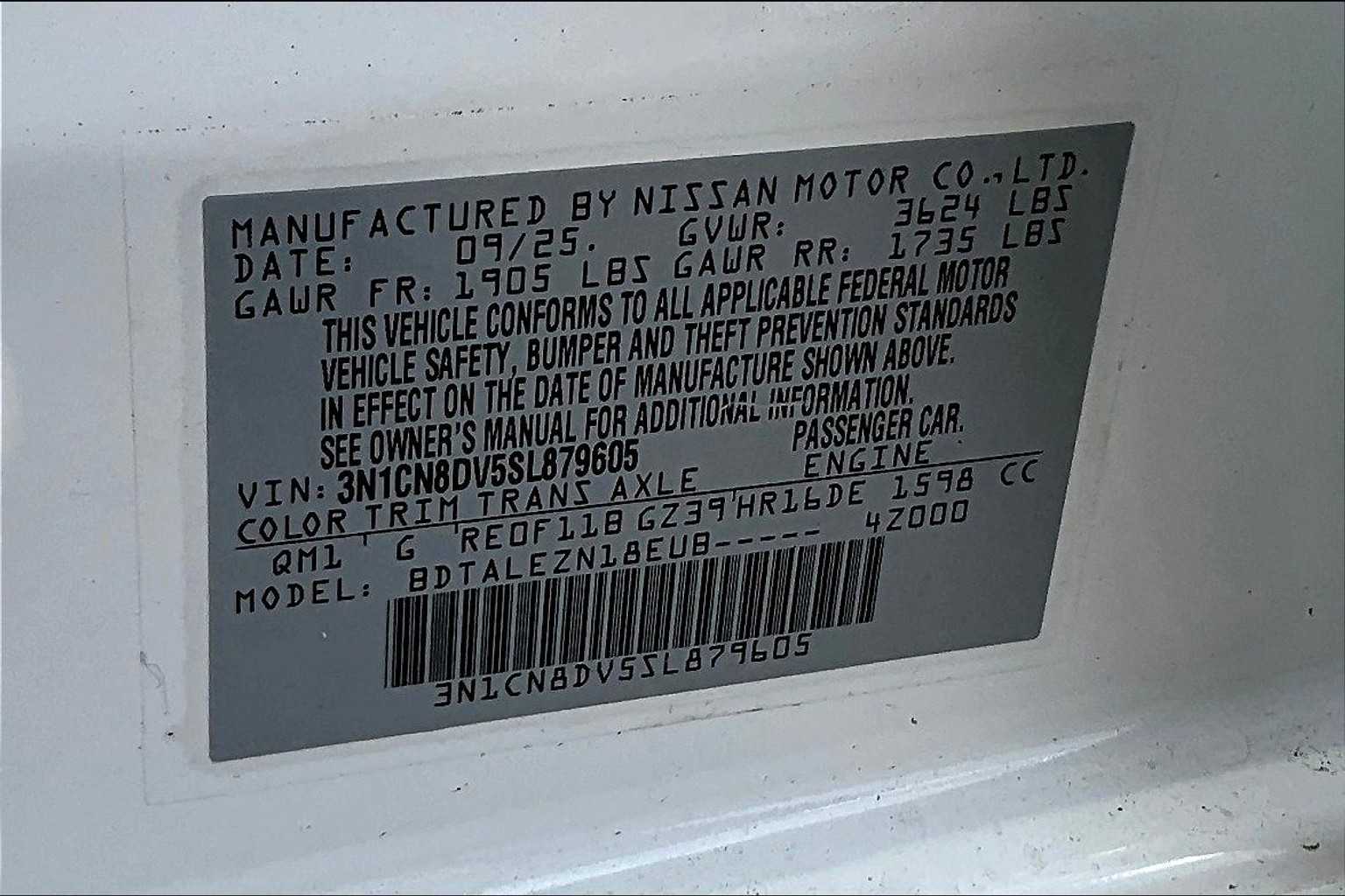 2025 Nissan Versa S Fresh Powder at Robbins Nissan