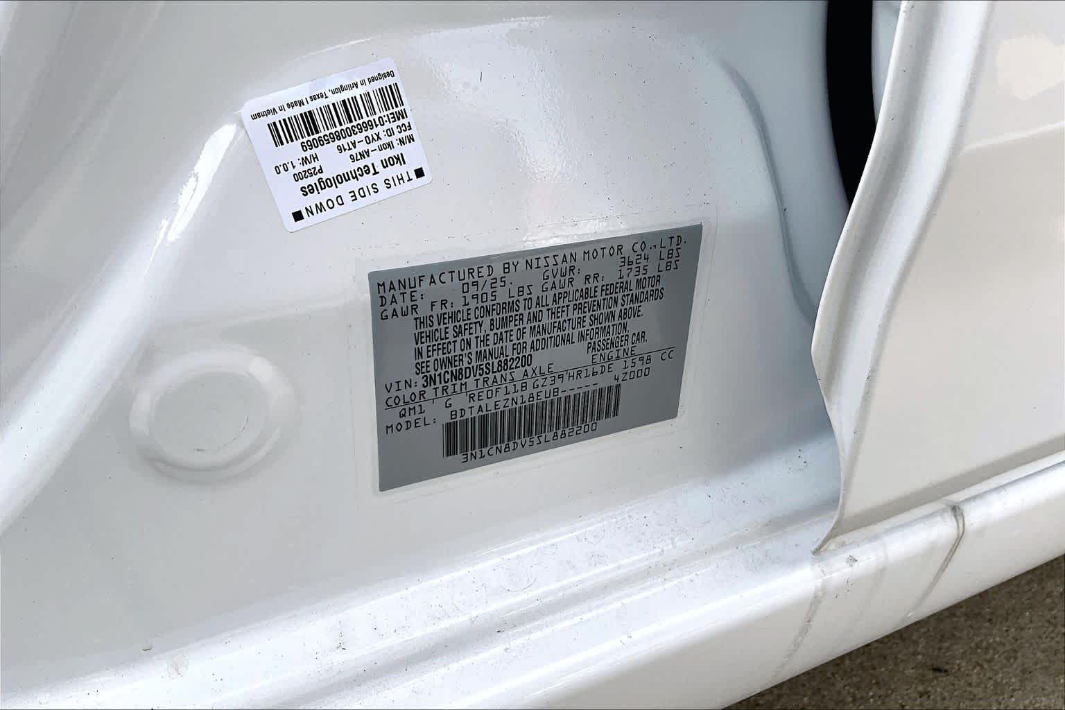 2025 Nissan Versa S Fresh Powder at HGreg Houston