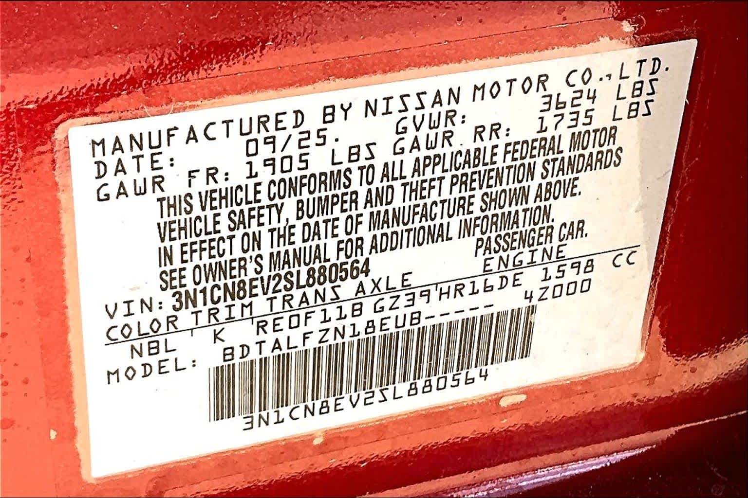 2025 Nissan Versa S Fresh Powder at HGreg Houston