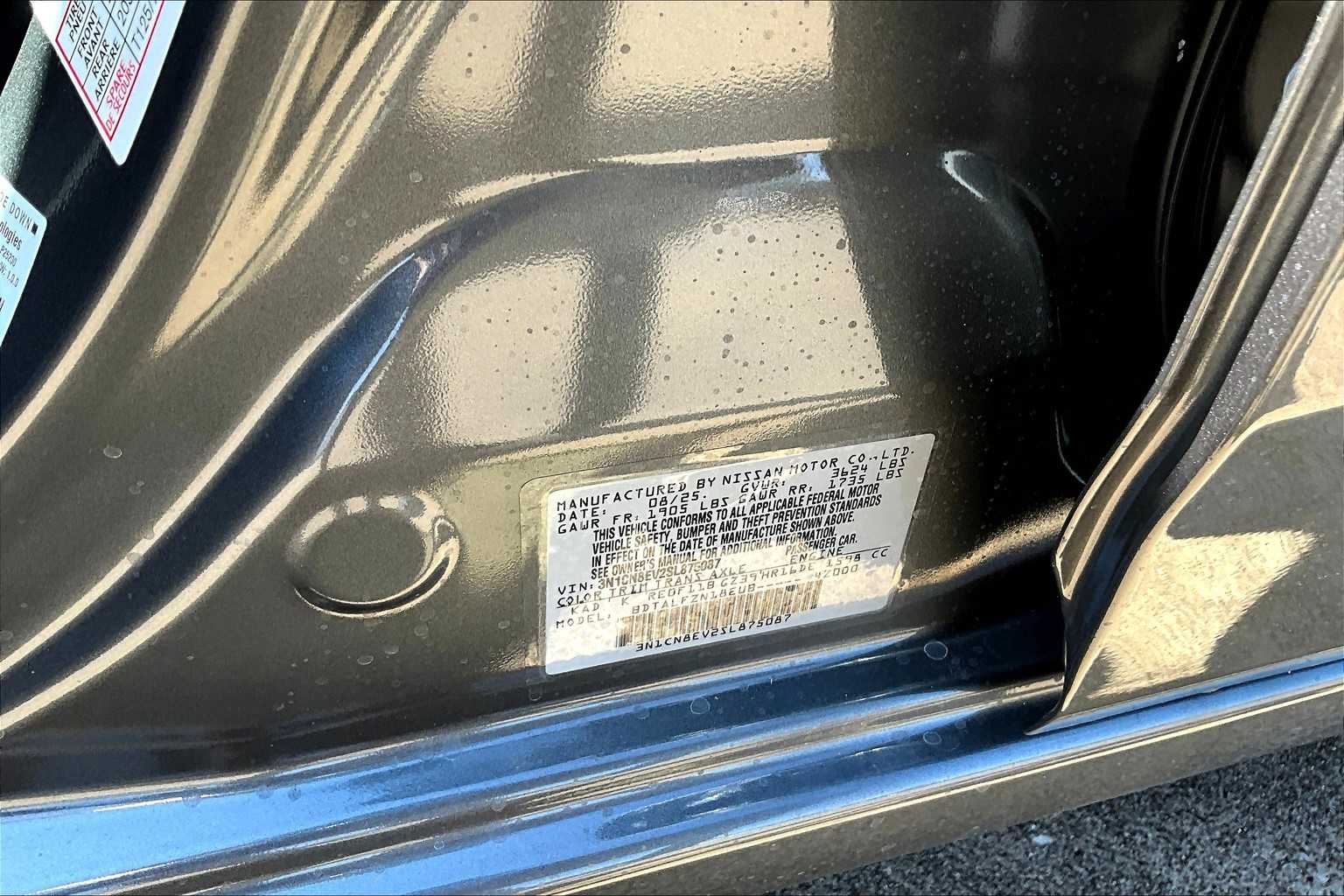 2025 Nissan Versa SV Gun Metallic at Sterling McCall Nissan