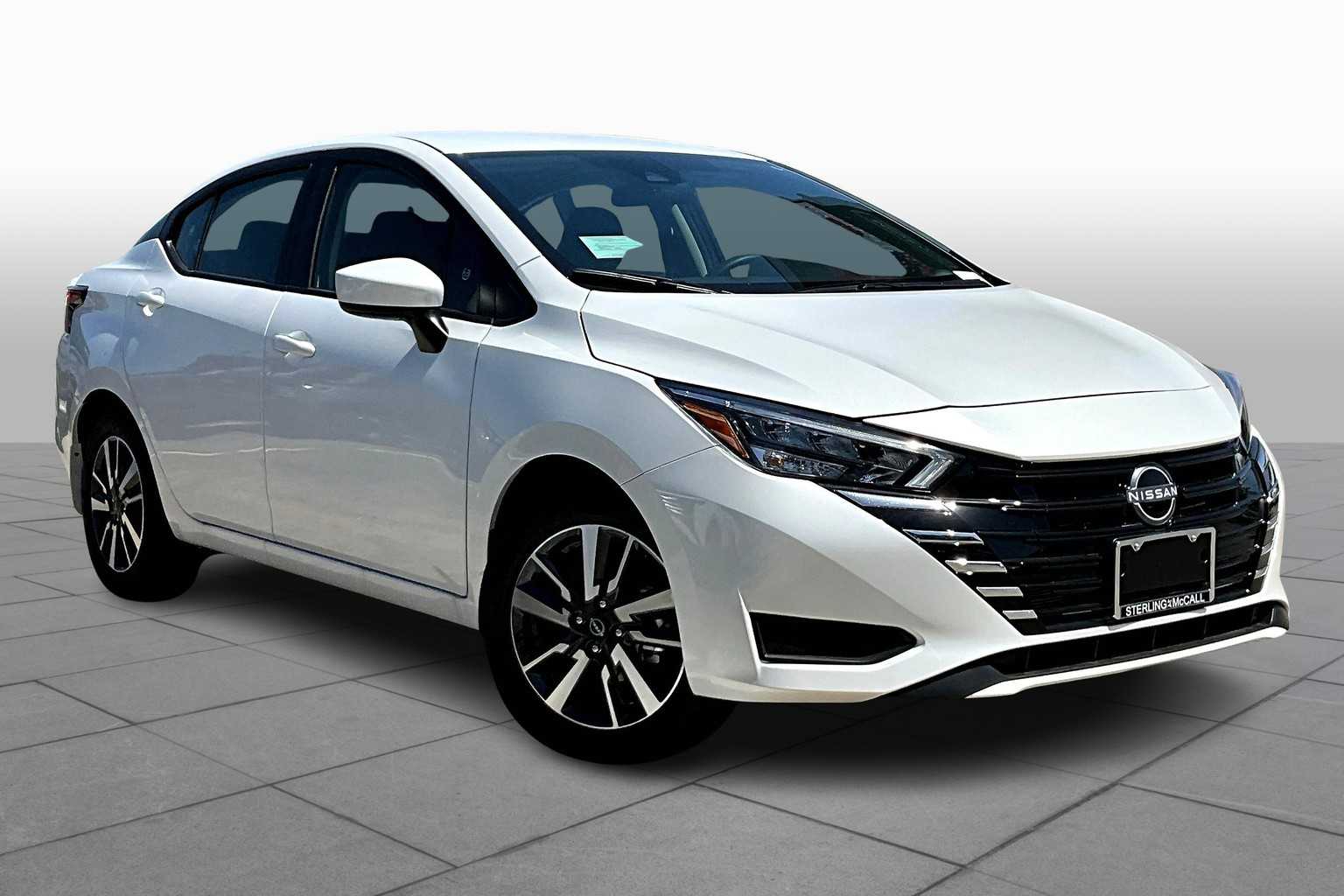 2025 Nissan Versa SV Aspen White Tricoat at AutoNation USA Katy