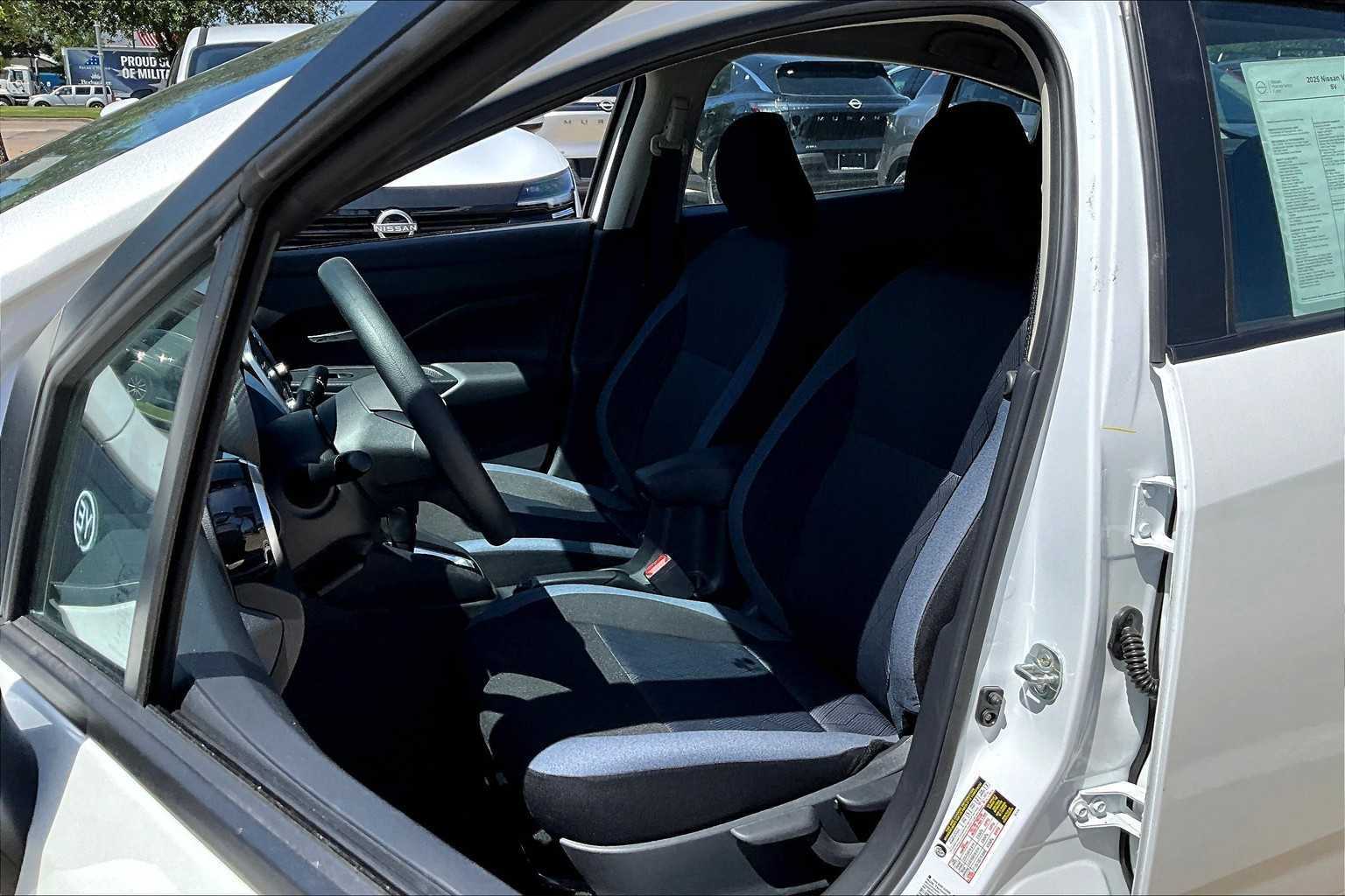 2025 Nissan Versa SV Aspen White Tricoat at AutoNation USA Katy