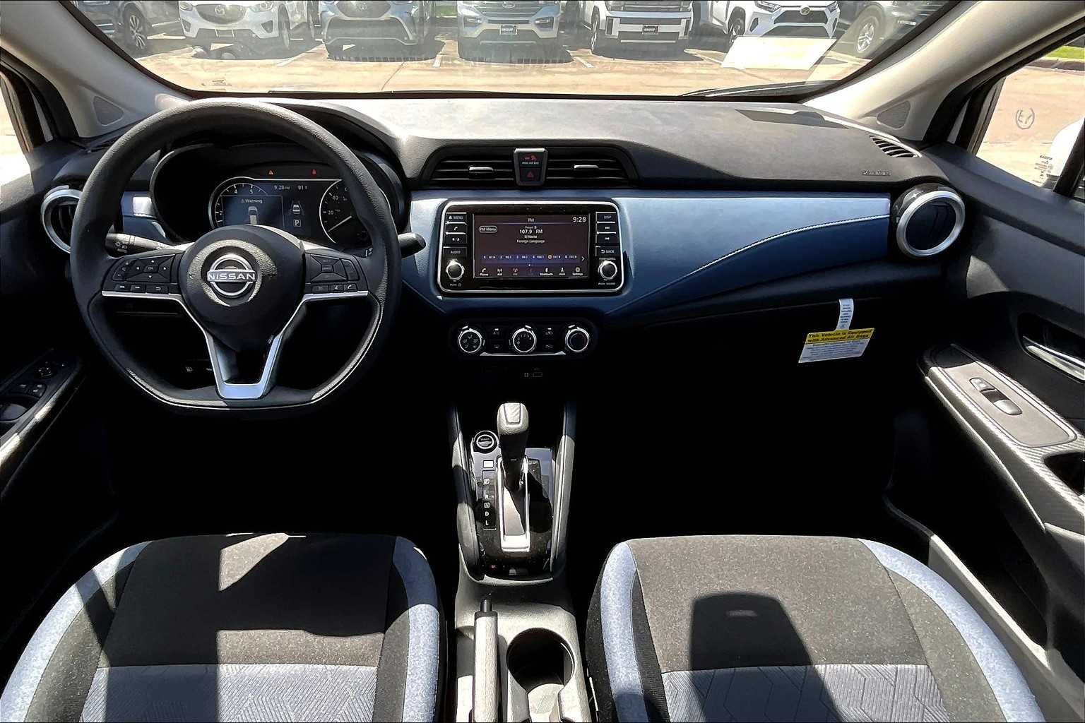2025 Nissan Versa SV Aspen White Tricoat at AutoNation USA Katy
