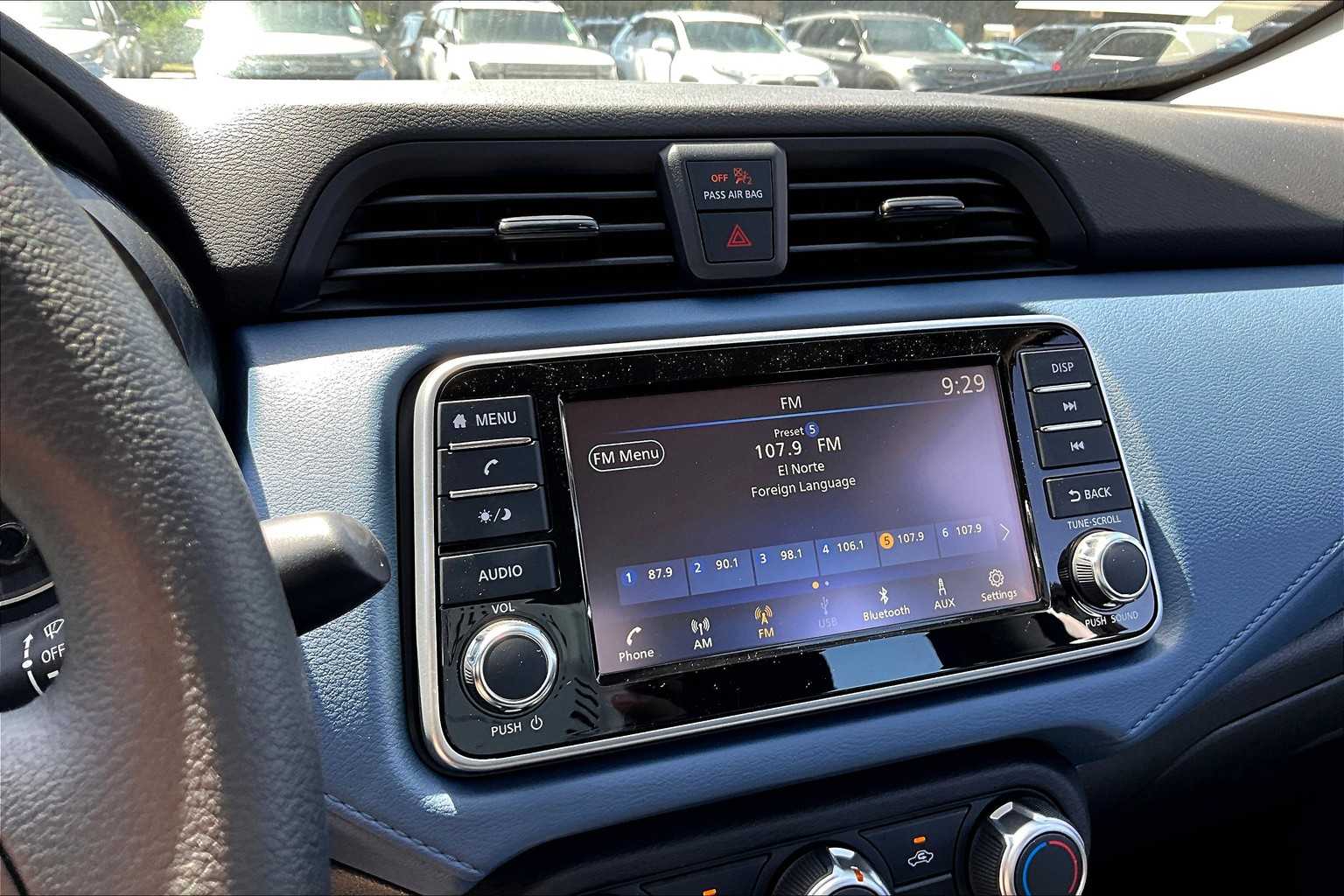 2025 Nissan Versa SV Aspen White Tricoat at AutoNation USA Katy