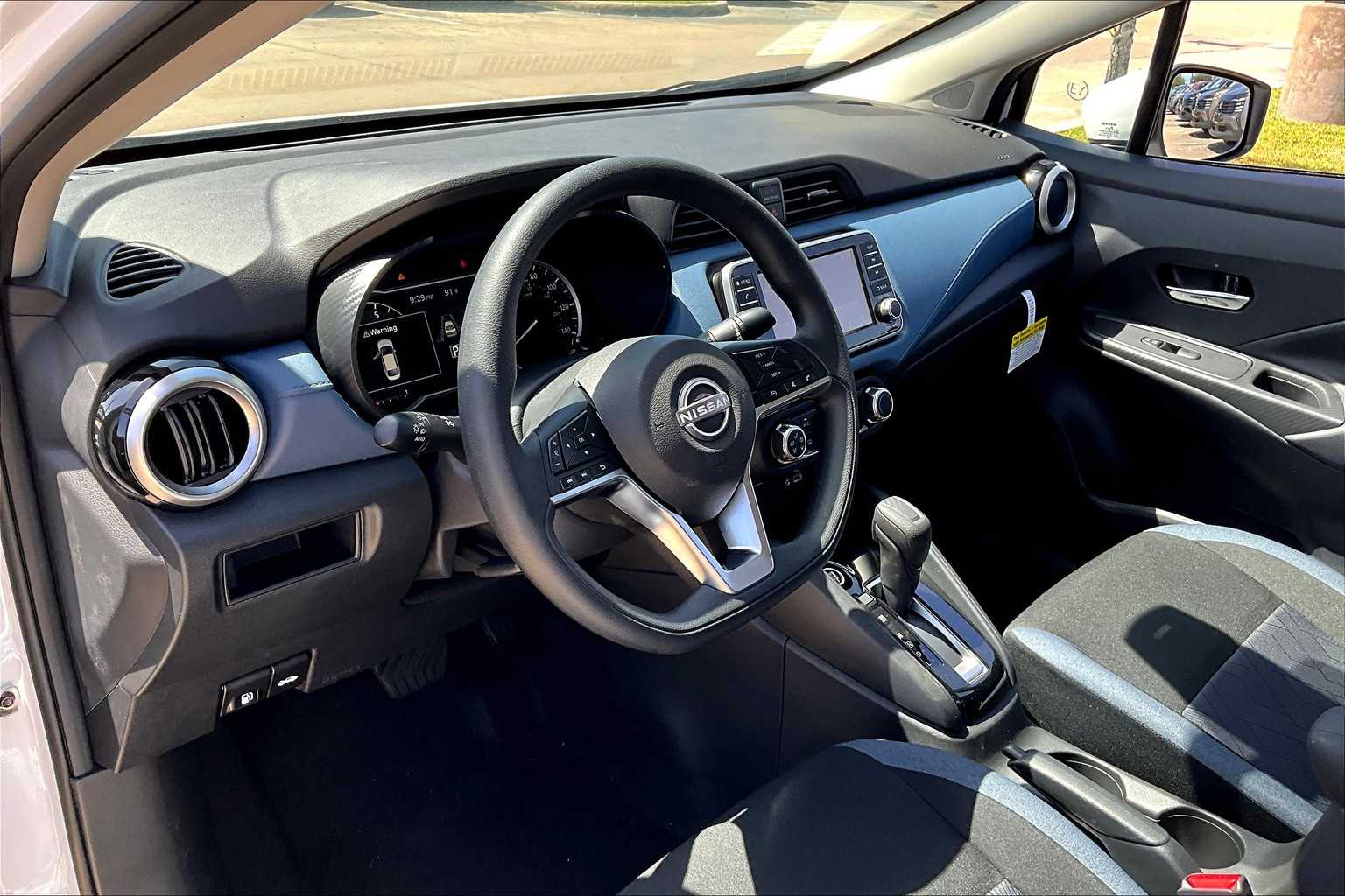 2025 Nissan Versa SV Aspen White Tricoat at AutoNation USA Katy