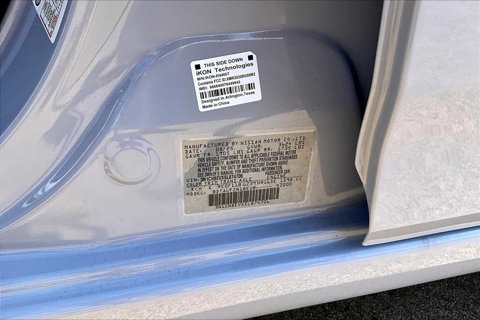 2025 Nissan Versa SV Gray Sky Pearl at HGreg Houston