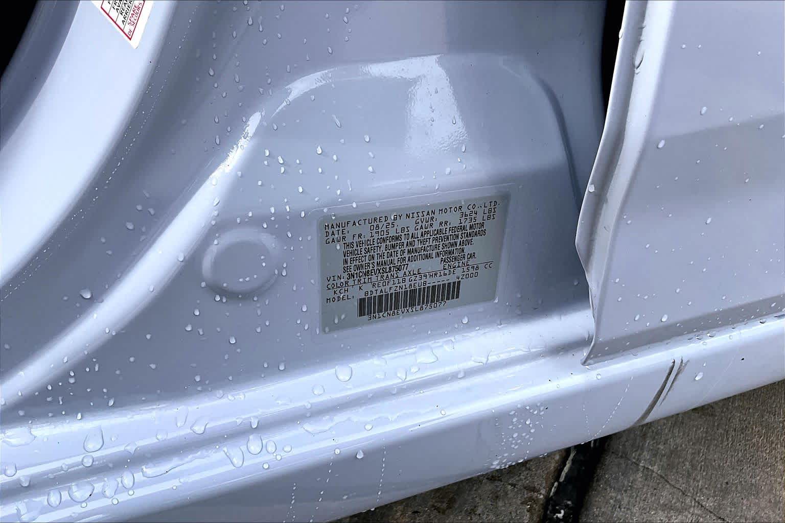 2025 Nissan Versa SV Gray Sky Pearl at Sterling McCall Nissan