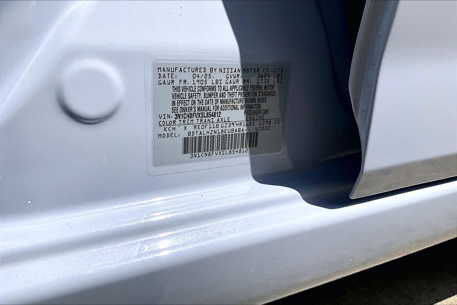 2025 Nissan Versa SR Gray Sky Pearl at Sterling McCall Nissan