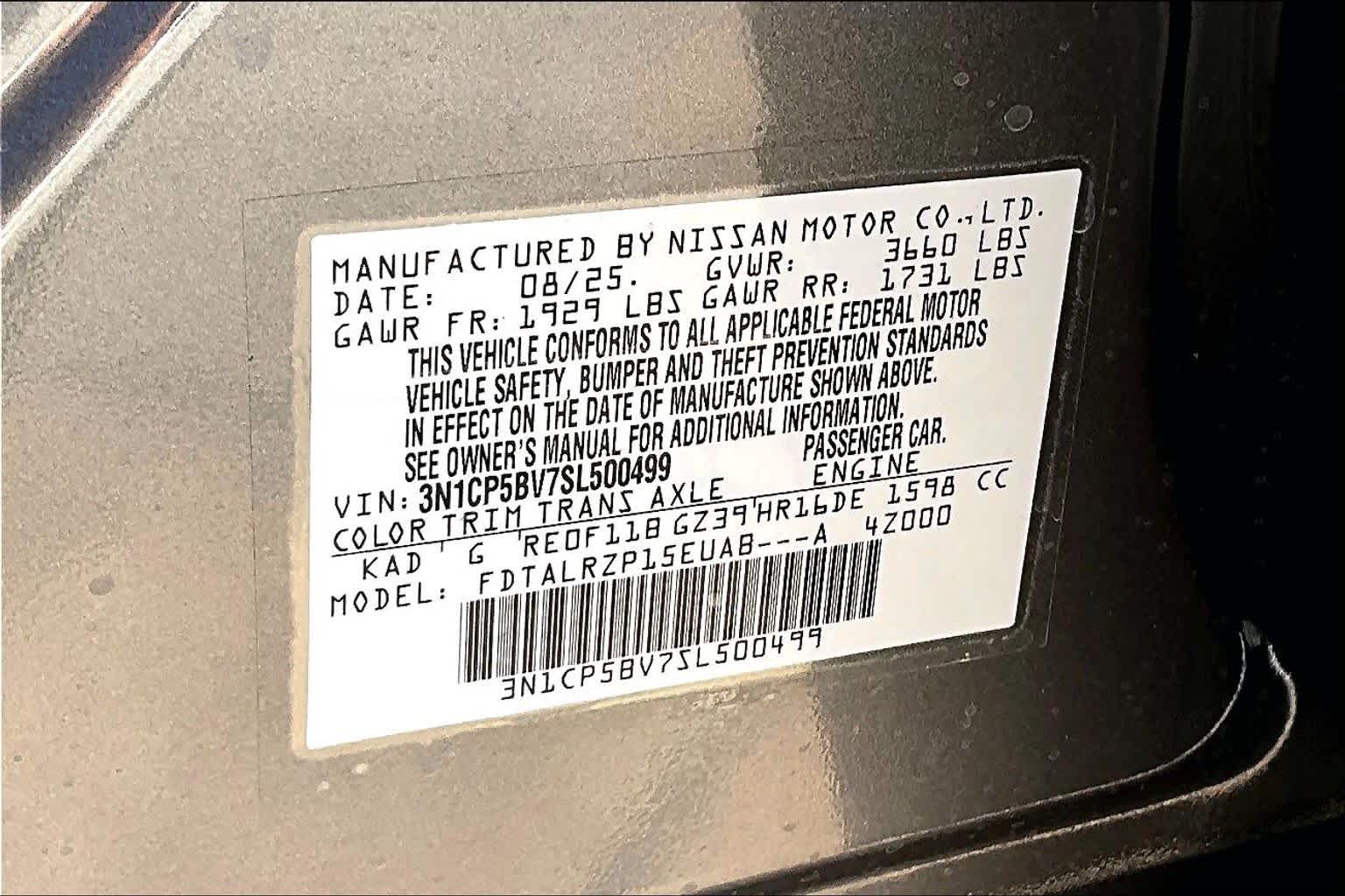 2025 Nissan Kicks Play S Gun Metallic at Sterling McCall Nissan