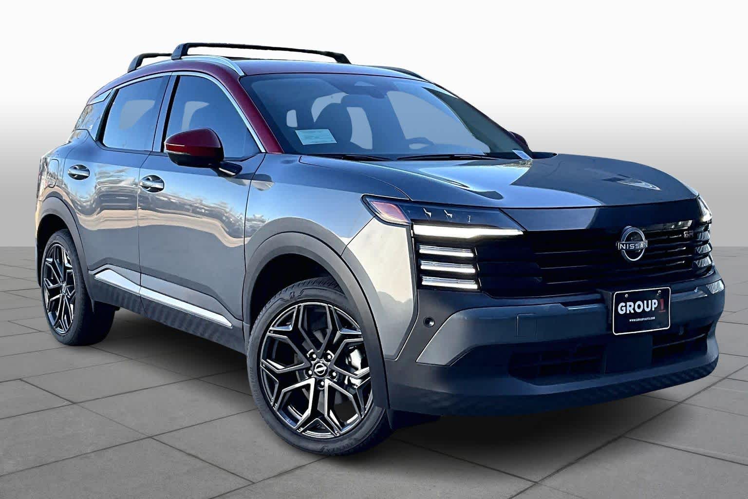 2025 Nissan Kicks SR Gun Metallic/Scarlet Ember Tintcoat at Sterling McCall Nissan