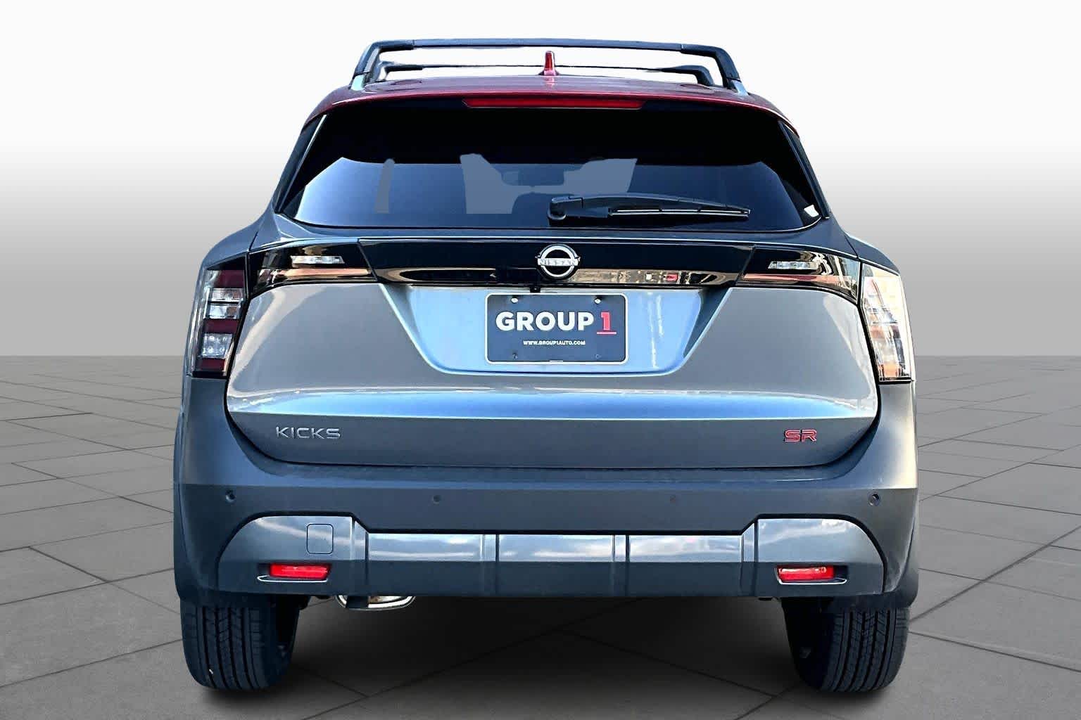 2025 Nissan Kicks SR Gun Metallic/Scarlet Ember Tintcoat at Sterling McCall Nissan