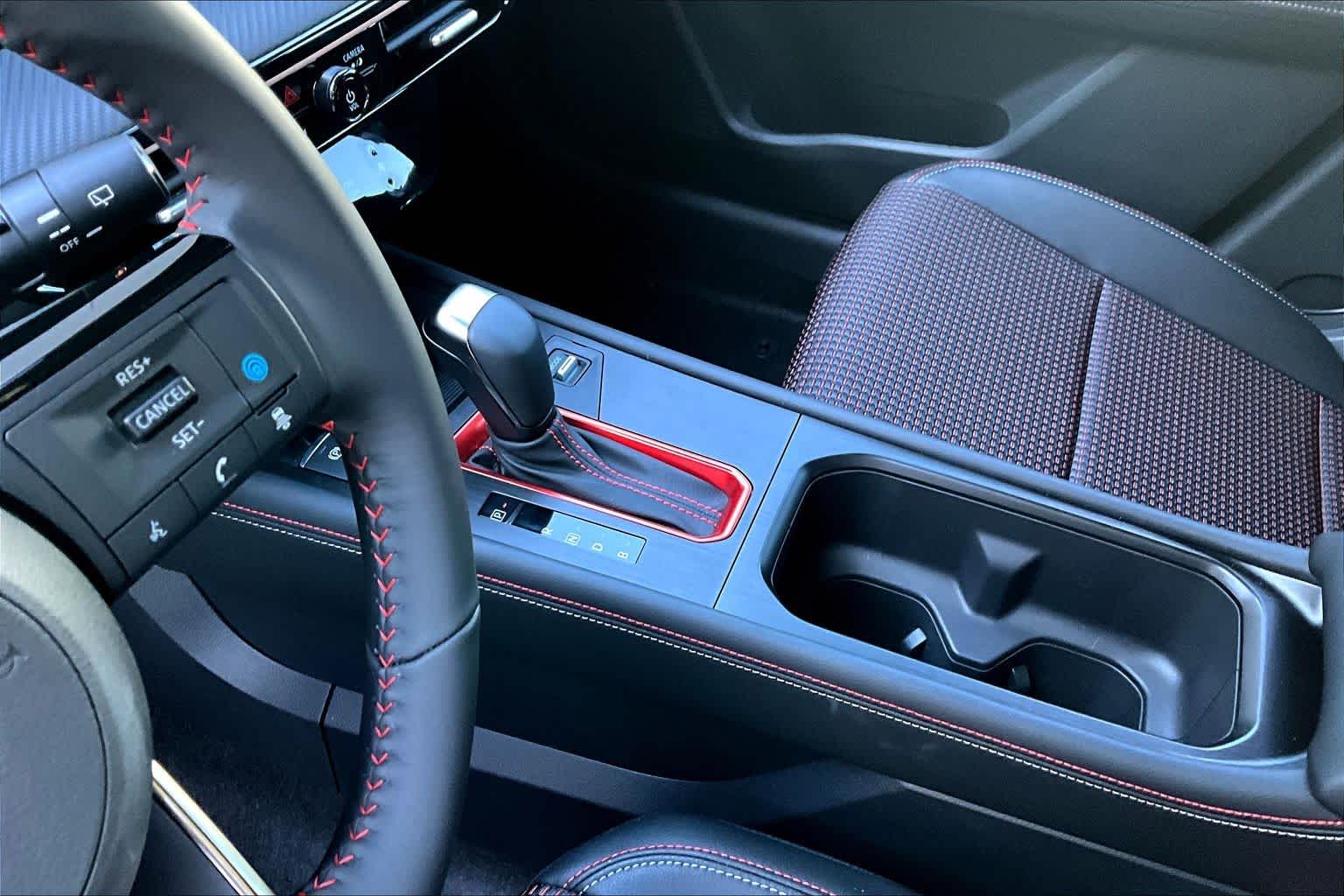 2025 Nissan Kicks SR Gun Metallic/Scarlet Ember Tintcoat at Sterling McCall Nissan