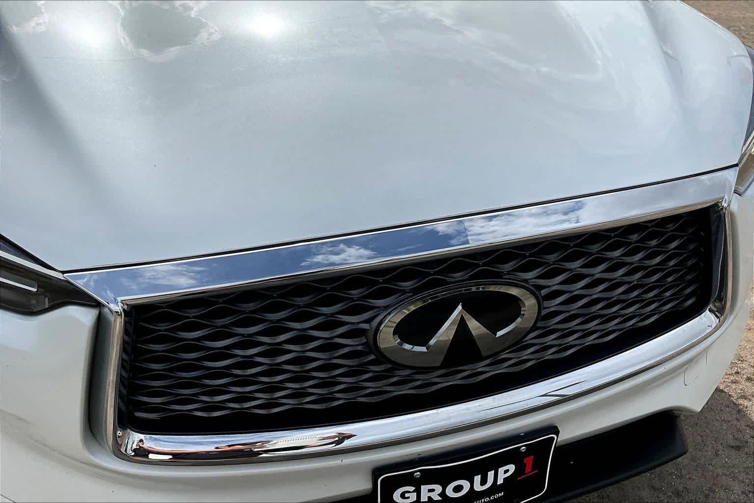 2023 INFINITI QX50 LUXE Radiant White at Davis Chevrolet