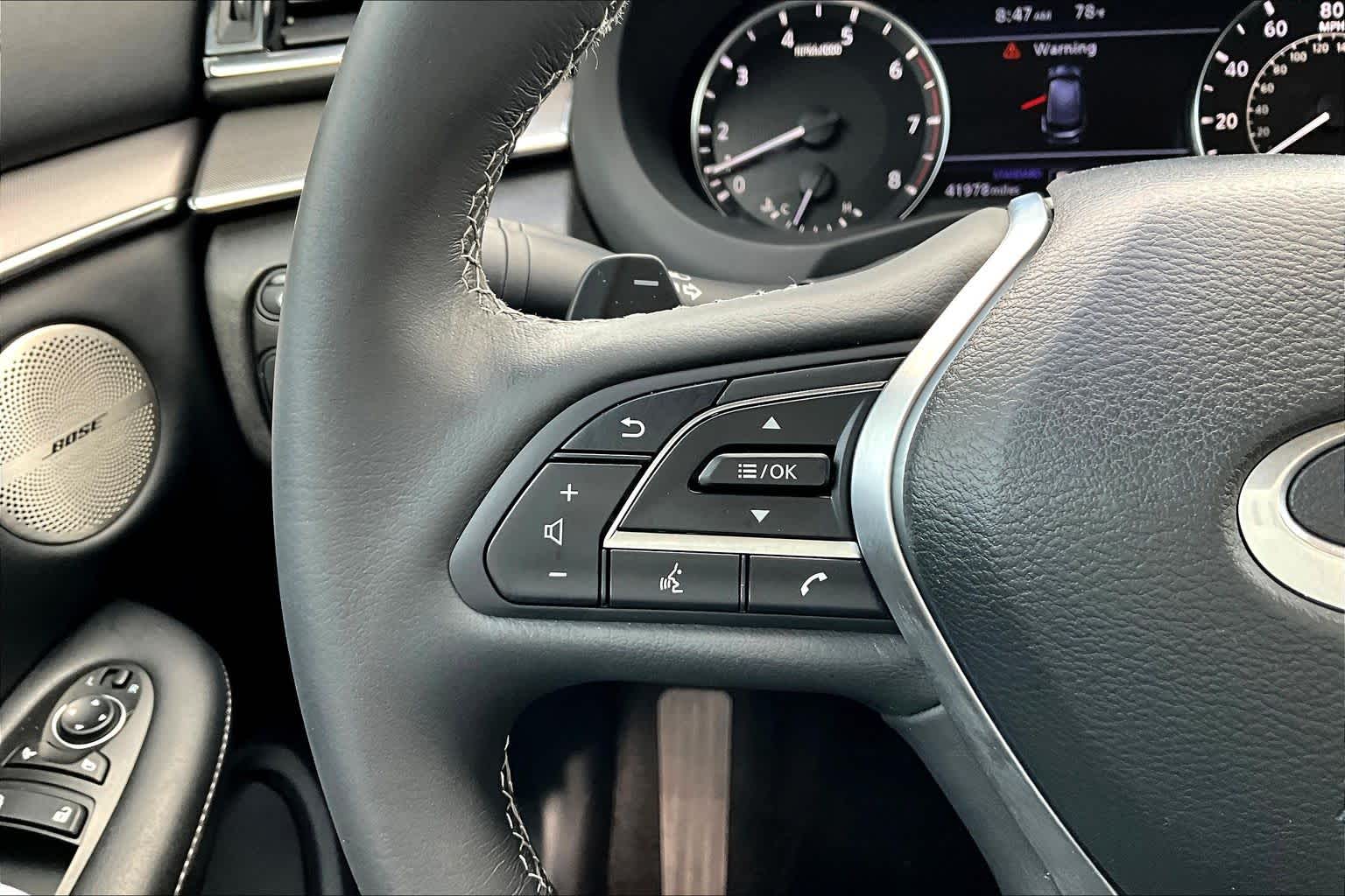 2023 INFINITI QX50 LUXE Radiant White at Davis Chevrolet
