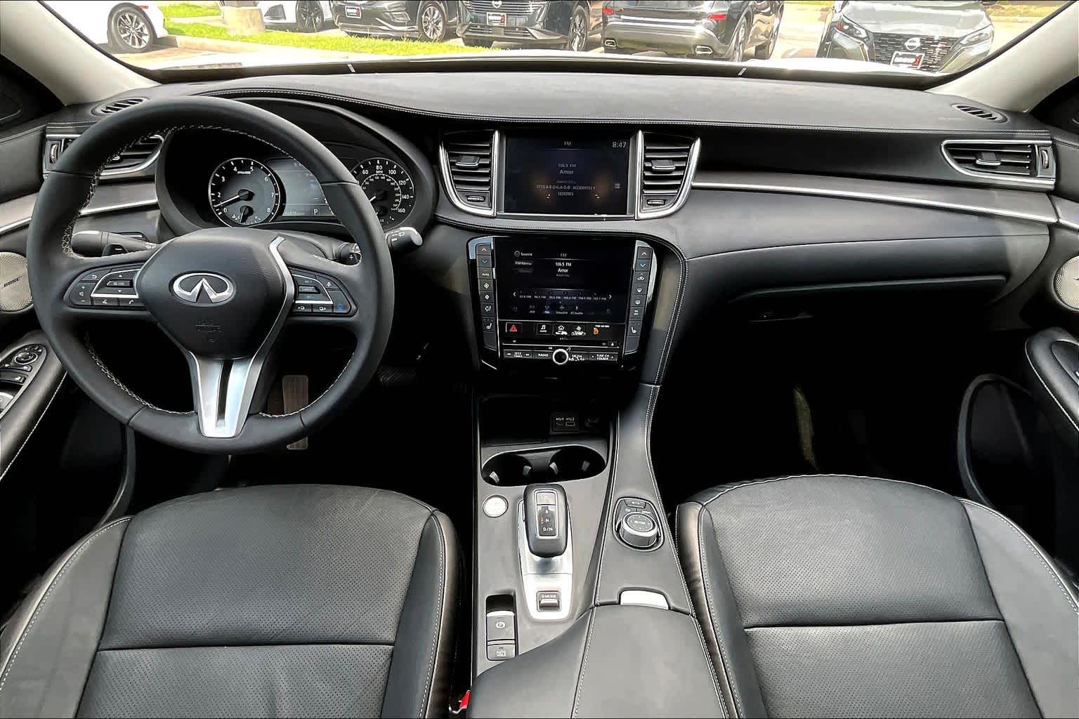 2023 INFINITI QX50 LUXE Radiant White at Davis Chevrolet