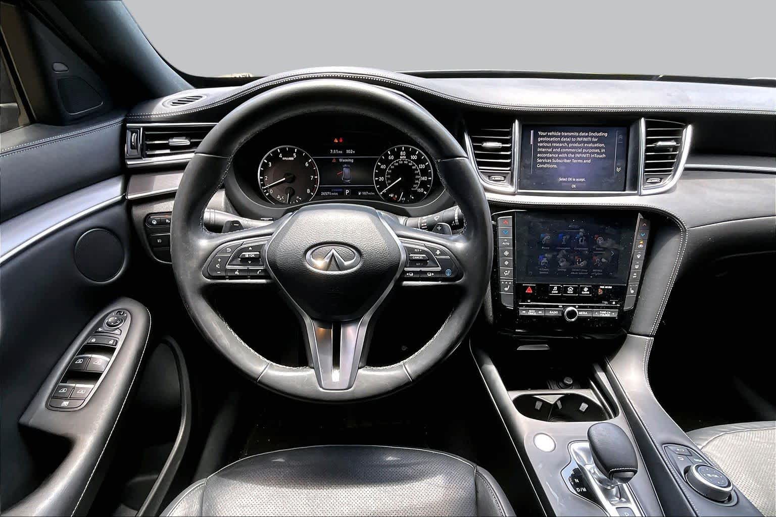2022 INFINITI QX50 LUXE Graphite Shadow at Davis Chevrolet