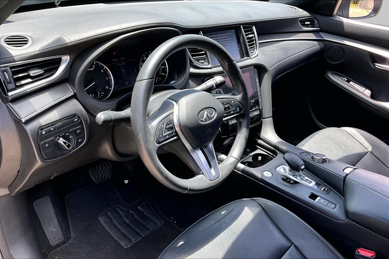 2022 INFINITI QX50 LUXE Graphite Shadow at Davis Chevrolet