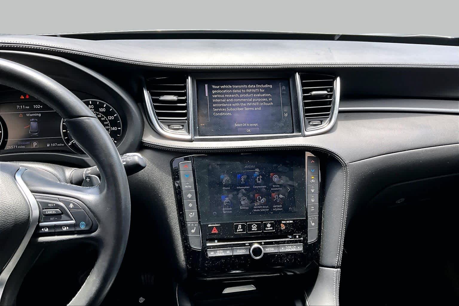 2022 INFINITI QX50 LUXE Graphite Shadow at Davis Chevrolet