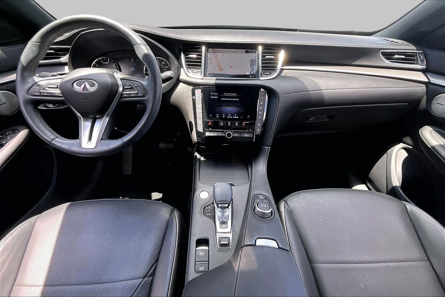 2023 INFINITI QX55 ESSENTIAL Black Obsidian at Tomball Ford
