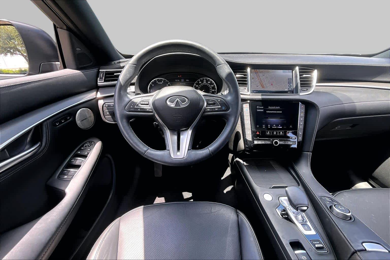 2023 INFINITI QX55 ESSENTIAL Black Obsidian at Tomball Ford