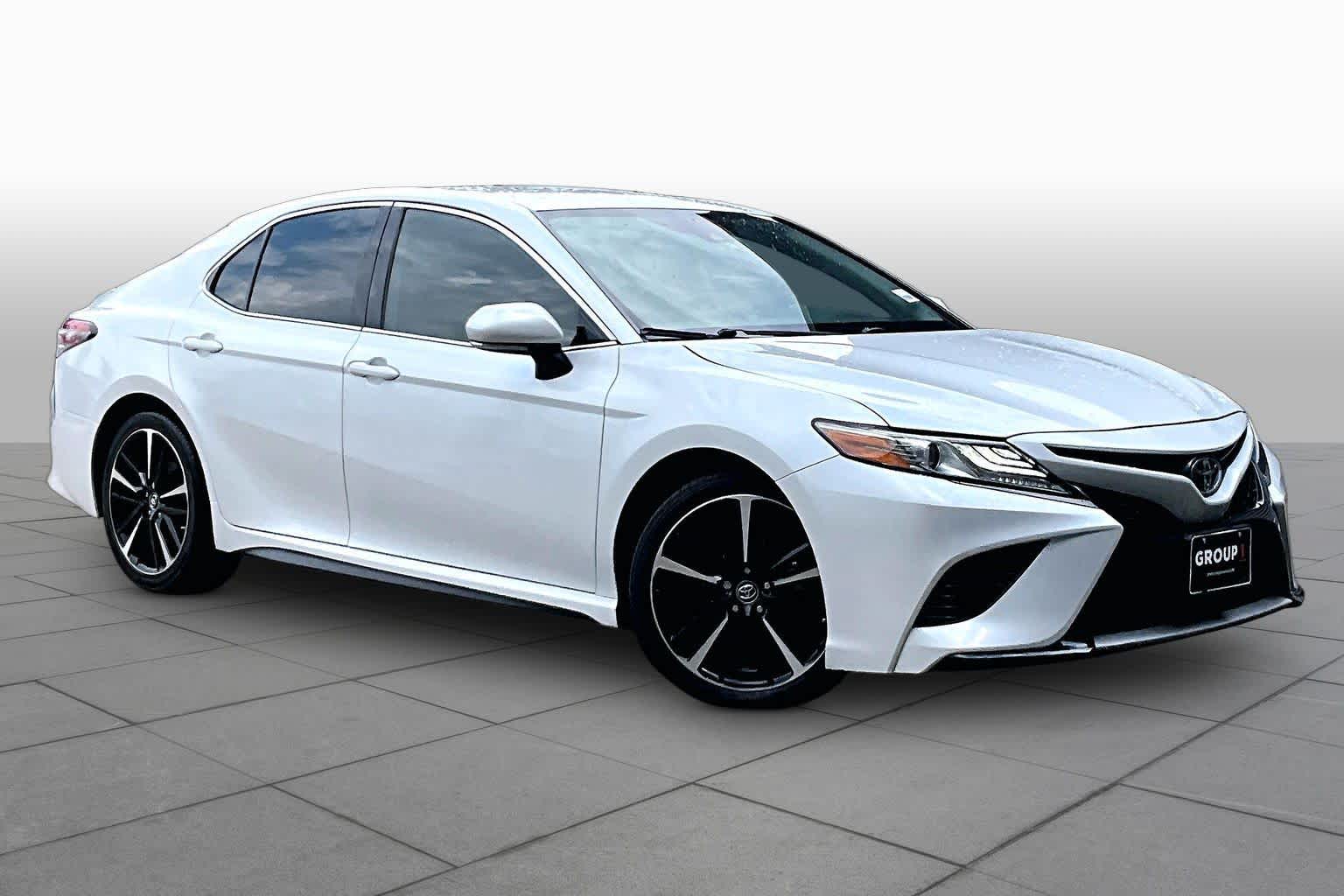 2019 Toyota Camry XSE Wind Chill Pearl at Group 1 Toyota Southwest