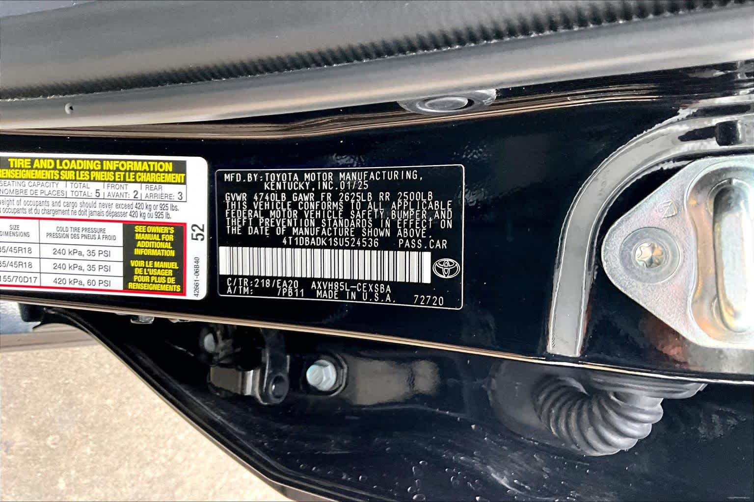 2025 Toyota Camry SE Midnight Black Metallic at AutoNation Toyota Gulf Fwy