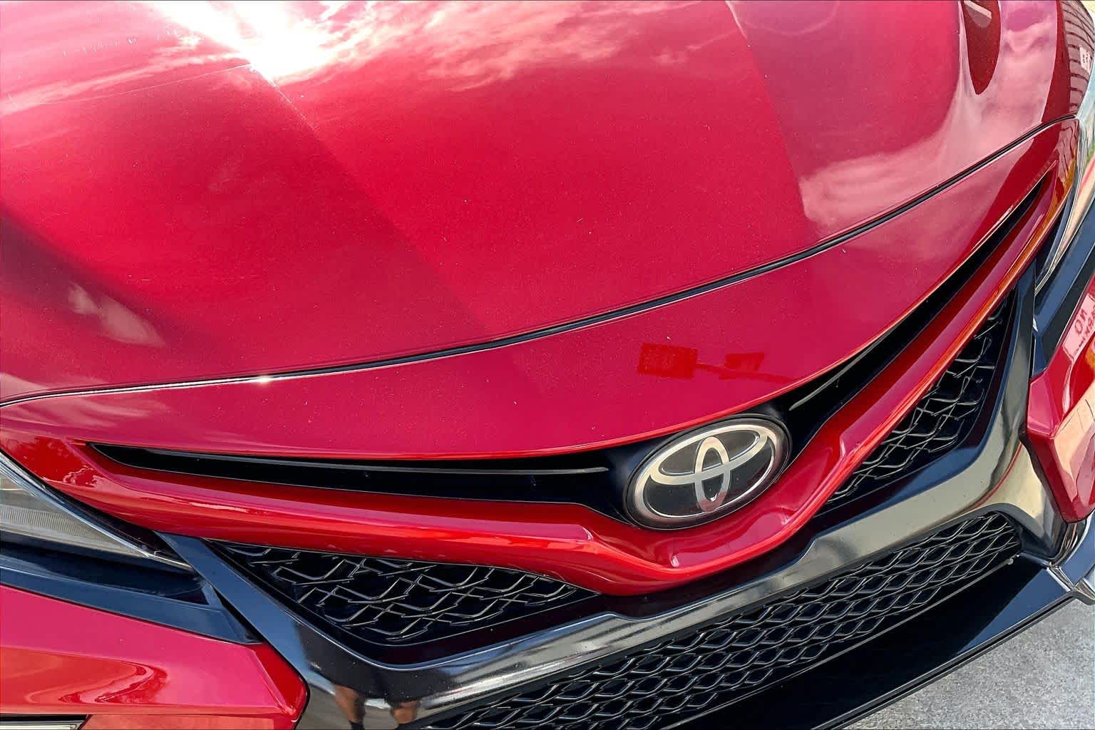 2020 Toyota Camry TRD V6 Supersonic Red/Midnight Black Metallic at HGreg Houston