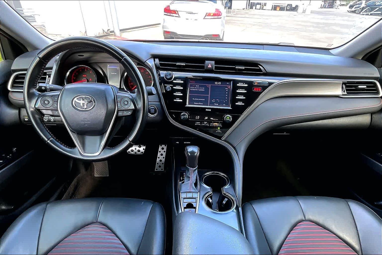 2020 Toyota Camry TRD V6 Supersonic Red/Midnight Black Metallic at HGreg Houston