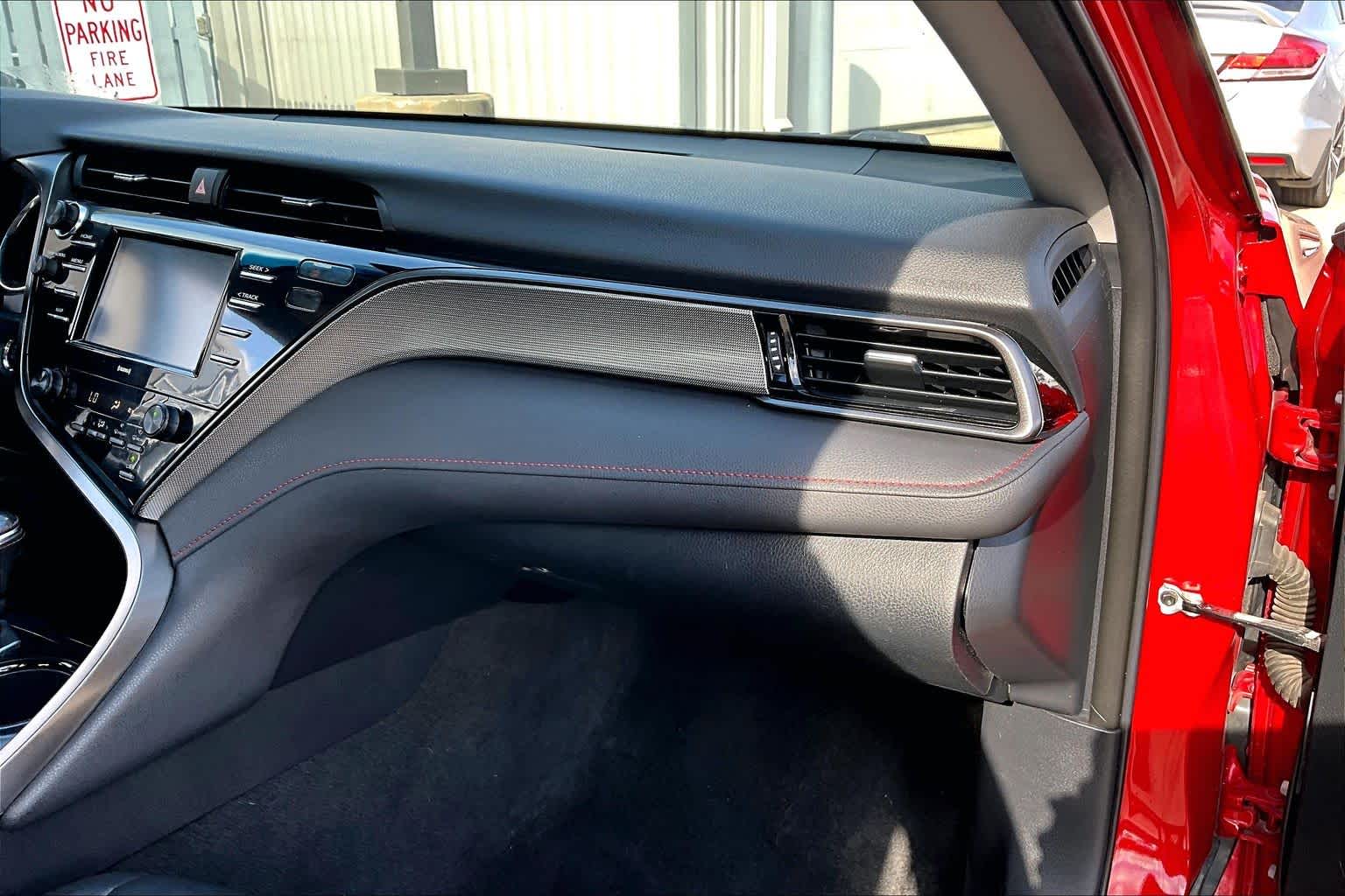 2020 Toyota Camry TRD V6 Supersonic Red/Midnight Black Metallic at HGreg Houston