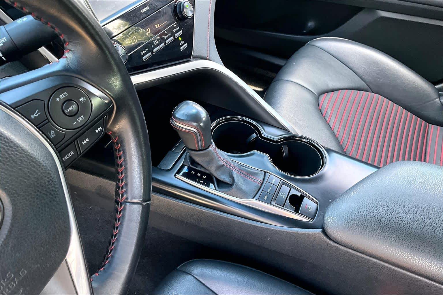 2020 Toyota Camry TRD V6 Supersonic Red/Midnight Black Metallic at HGreg Houston
