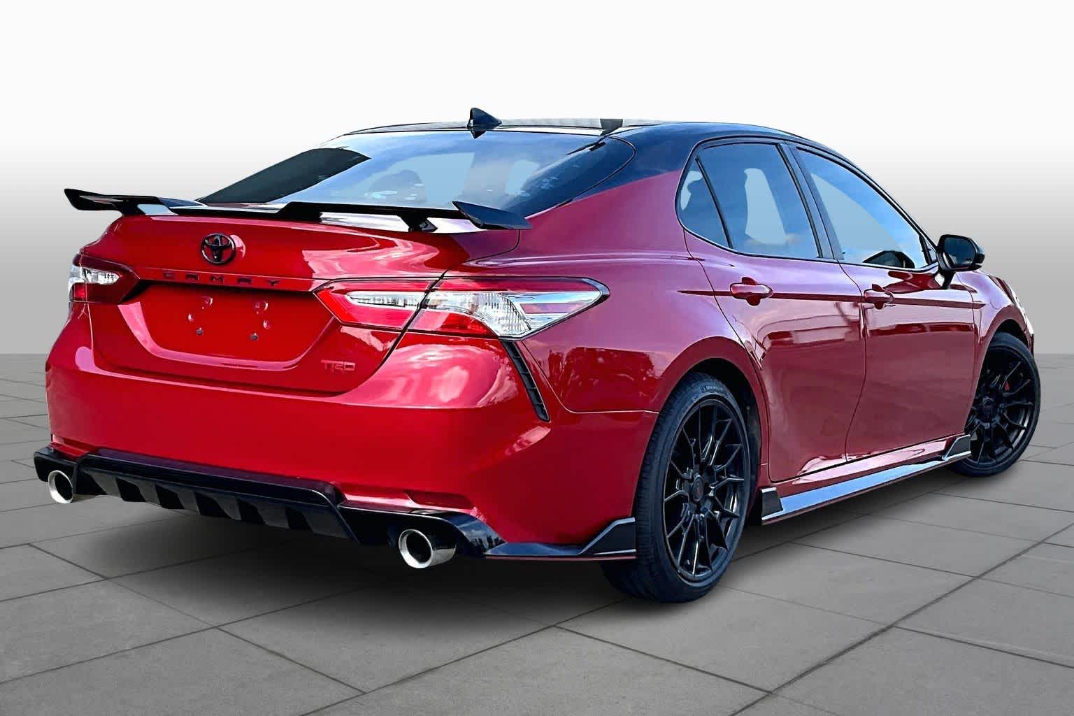 2020 Toyota Camry TRD V6 Supersonic Red/Midnight Black Metallic at HGreg Houston