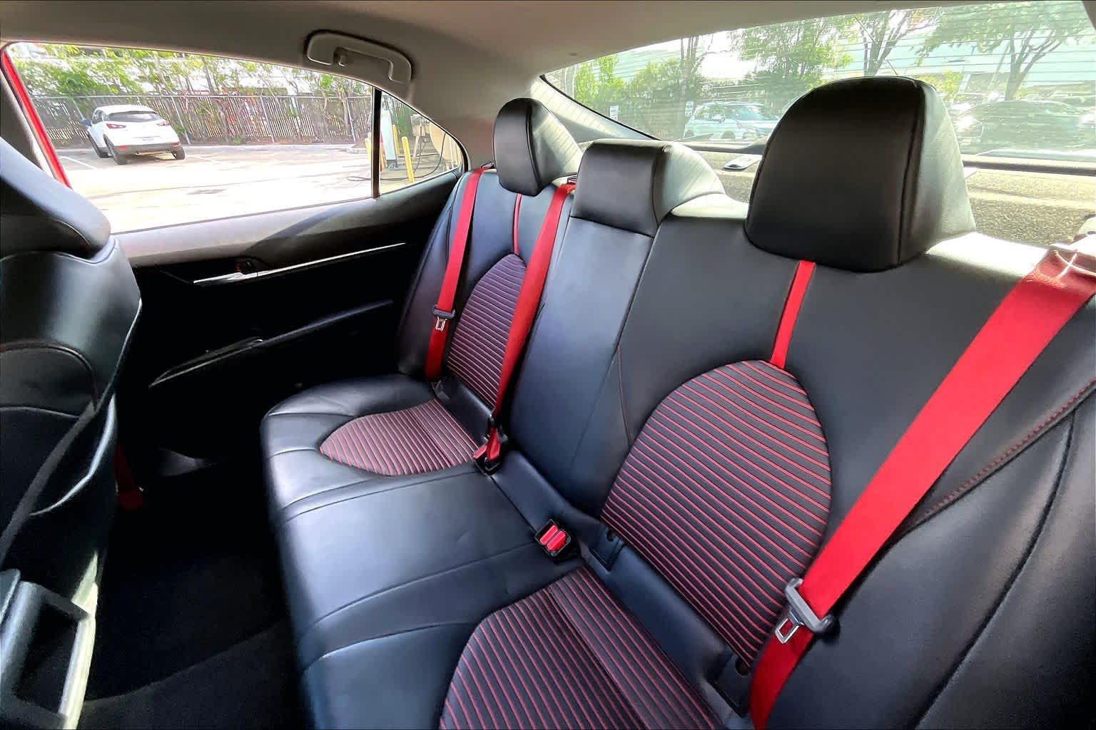 2020 Toyota Camry TRD V6 Supersonic Red/Midnight Black Metallic at HGreg Houston