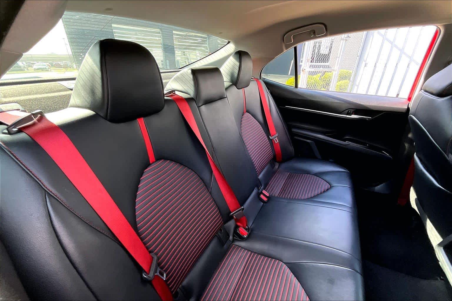 2020 Toyota Camry TRD V6 Supersonic Red/Midnight Black Metallic at HGreg Houston
