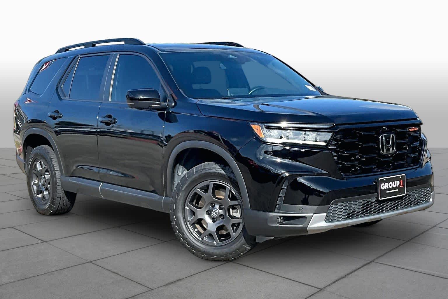 2024 Honda Pilot TrailSport Crystal Black Pearl at Group 1 Toyota Southwest