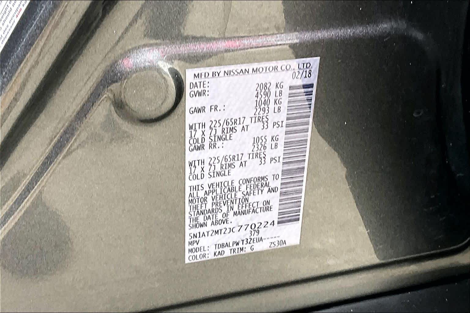 2018 Nissan Rogue S Gun Metallic at Tomball Chrysler Dodge Jeep Ram